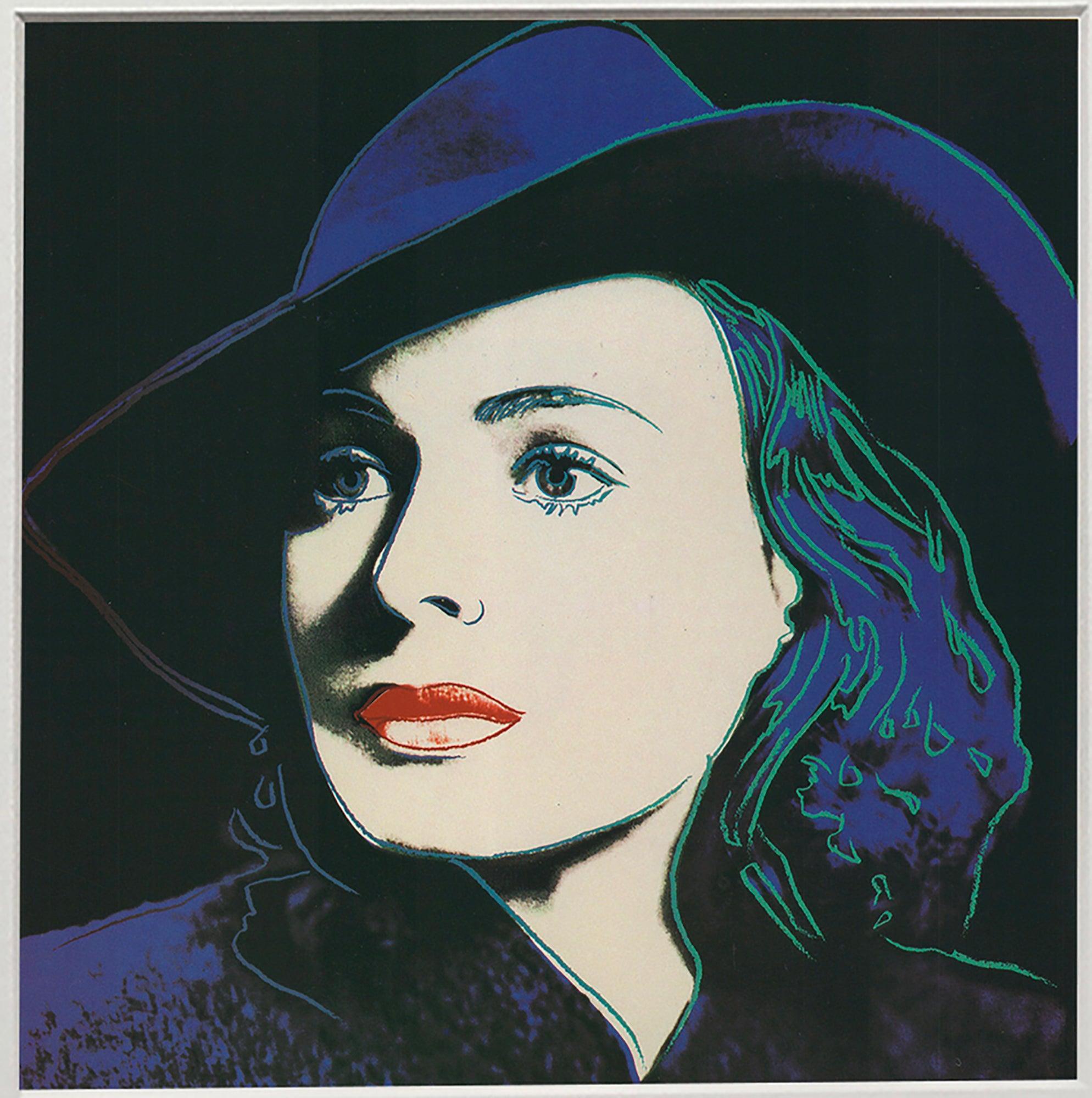 Andy Warhol 'Portrait of Ingrid Bergman with Hat' 1983 For Sale 1