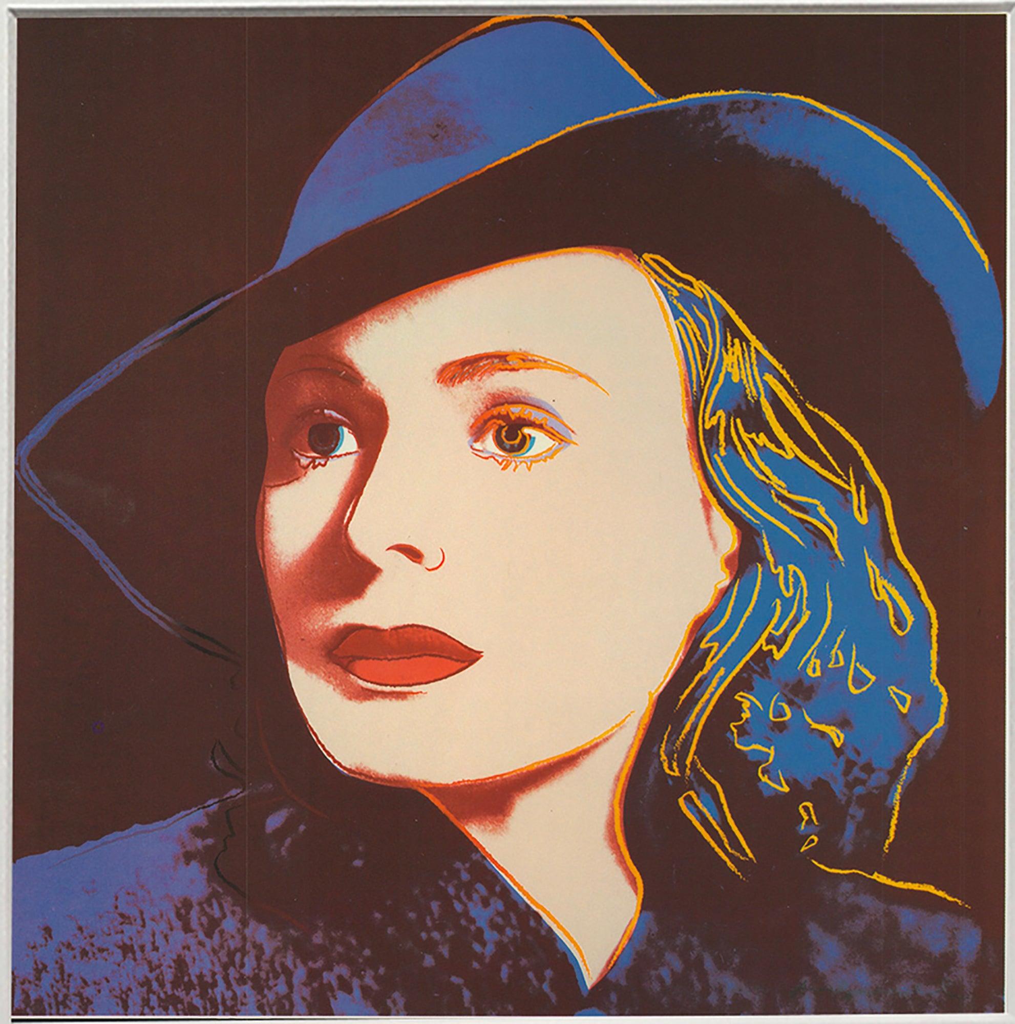Andy Warhol 'Portrait of Ingrid Bergman with Hat' 1983 For Sale 1