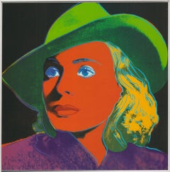 Andy Warhol 'Retrato de Ingrid Bergman con sombrero' 1983
