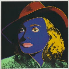 Andy Warhol 'Portrait of Ingrid Bergman with Hat' 1983 Pop Art
