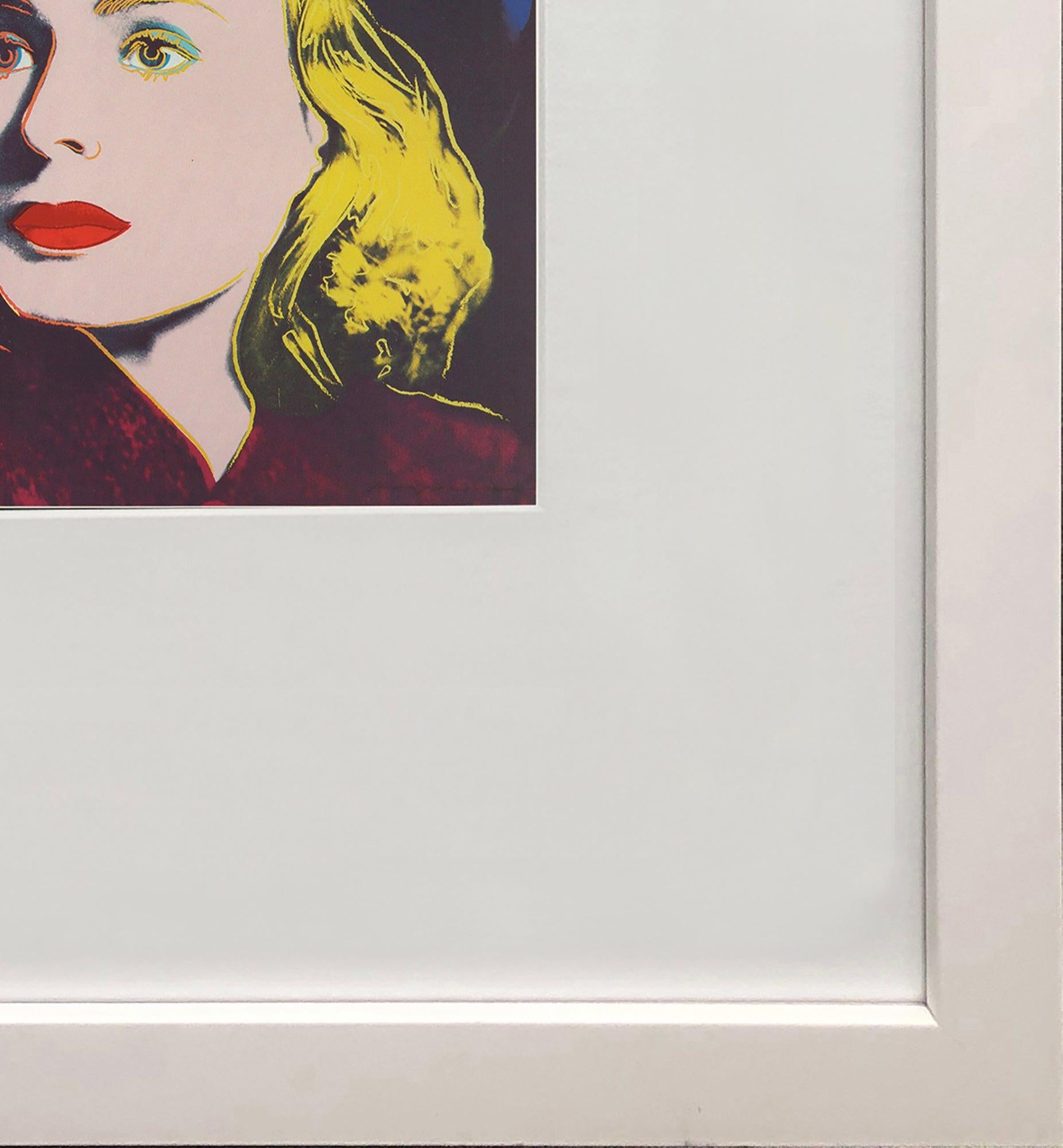 Andy Warhol 'Portrait of Ingrid Bergman with Hat' 1983 For Sale 3