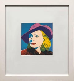 Andy Warhol 'Portrait of Ingrid Bergman with Hat' 1983