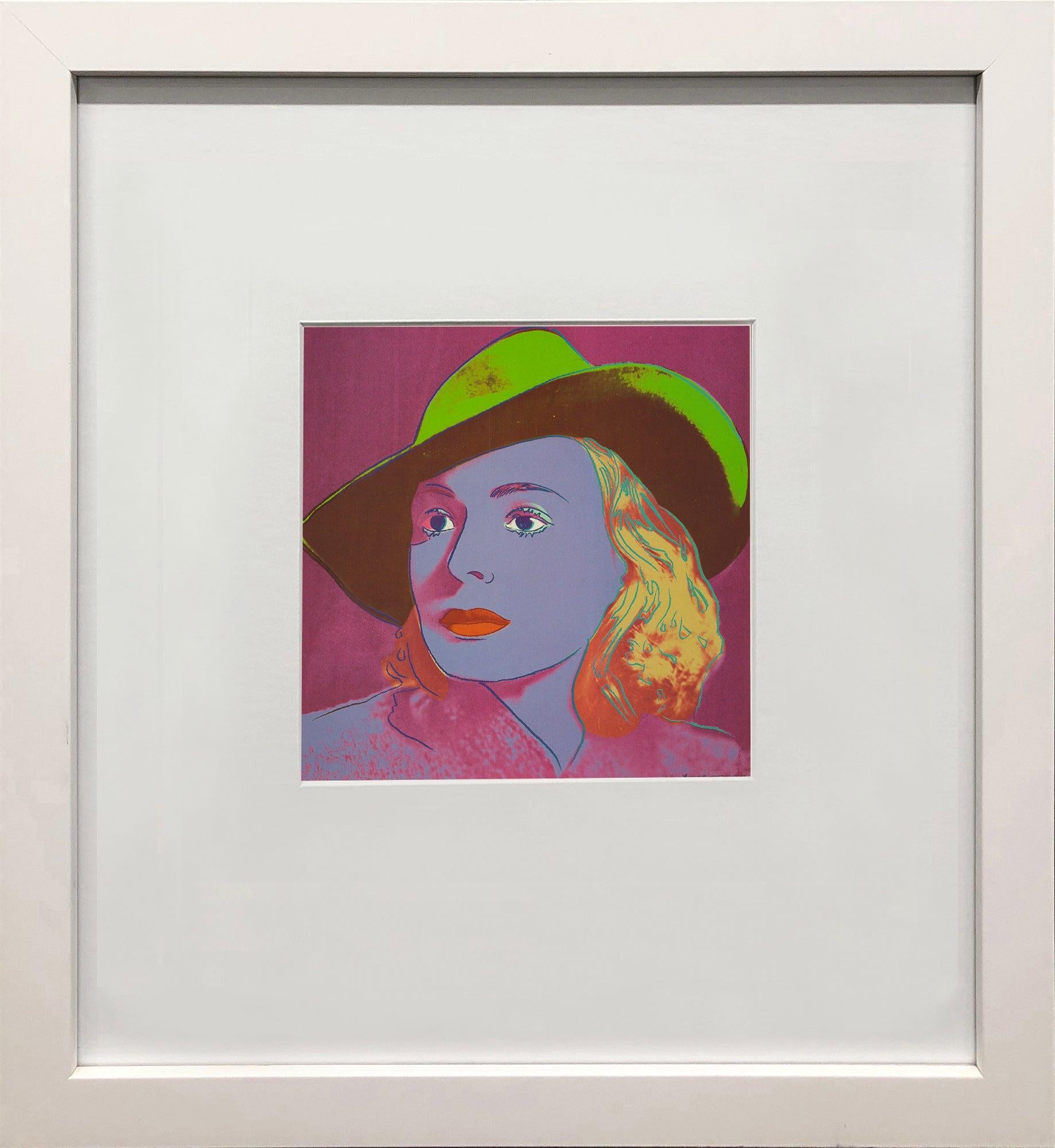 Andy Warhol 'Portrait of Ingrid Bergman with Hat' 1983
