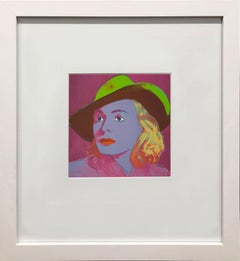 Andy Warhol 'Portrait of Ingrid Bergman with Hat' 1983