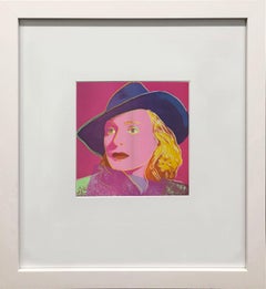 Andy Warhol 'Portrait of Ingrid Bergman with Hat' 1983
