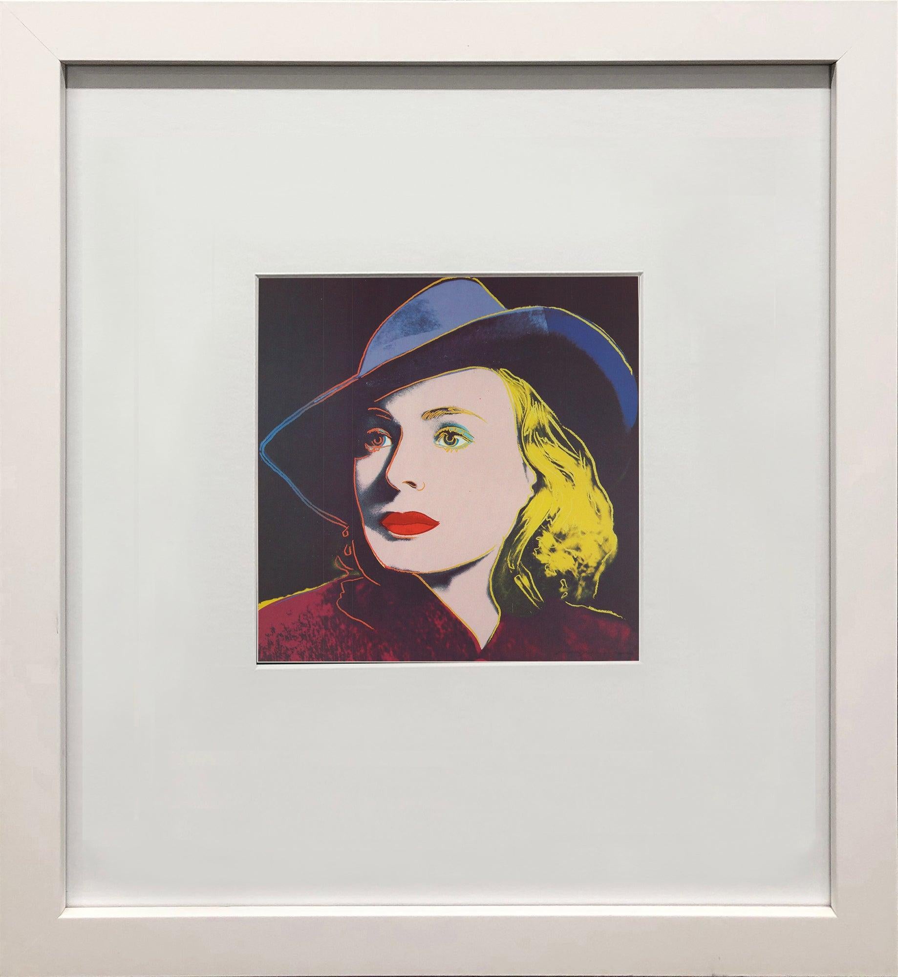 Andy Warhol 'Portrait of Ingrid Bergman with Hat' 1983