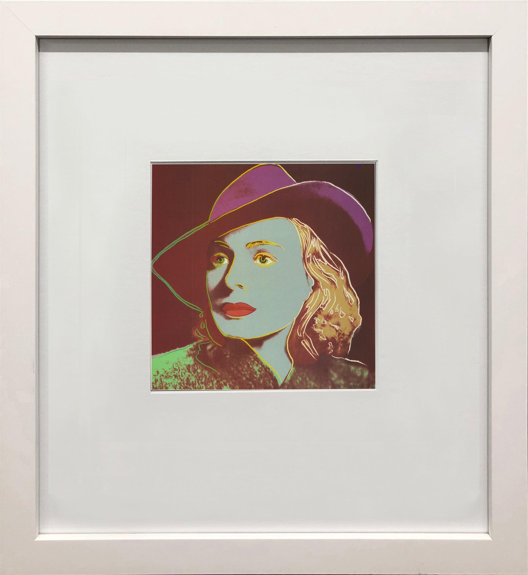 Andy Warhol 'Portrait of Ingrid Bergman with Hat' 1983