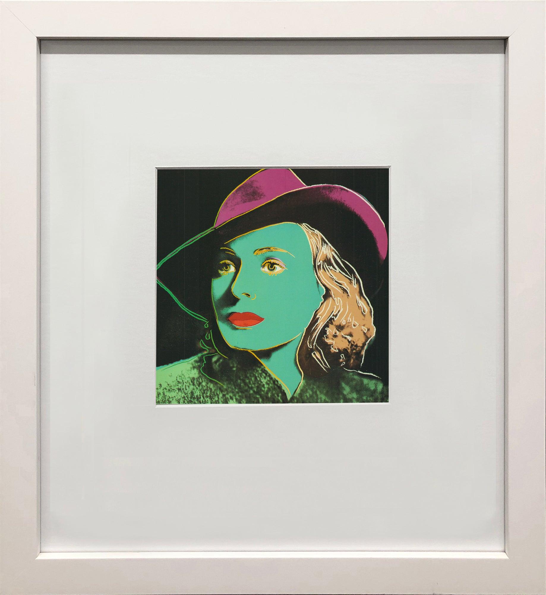 Andy Warhol 'Portrait of Ingrid Bergman with Hat' 1983