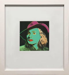 Andy Warhol 'Portrait of Ingrid Bergman with Hat' 1983