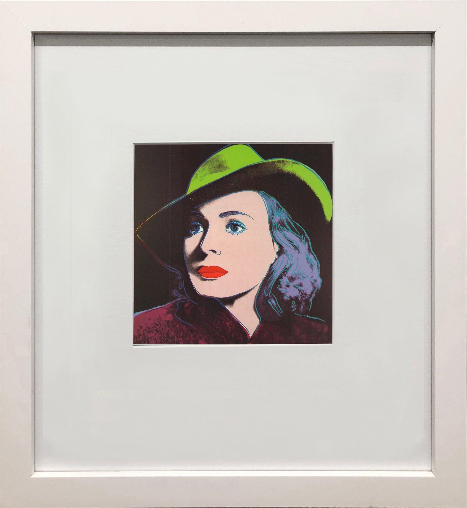 Andy Warhol 'Portrait of Ingrid Bergman with Hat' 1983