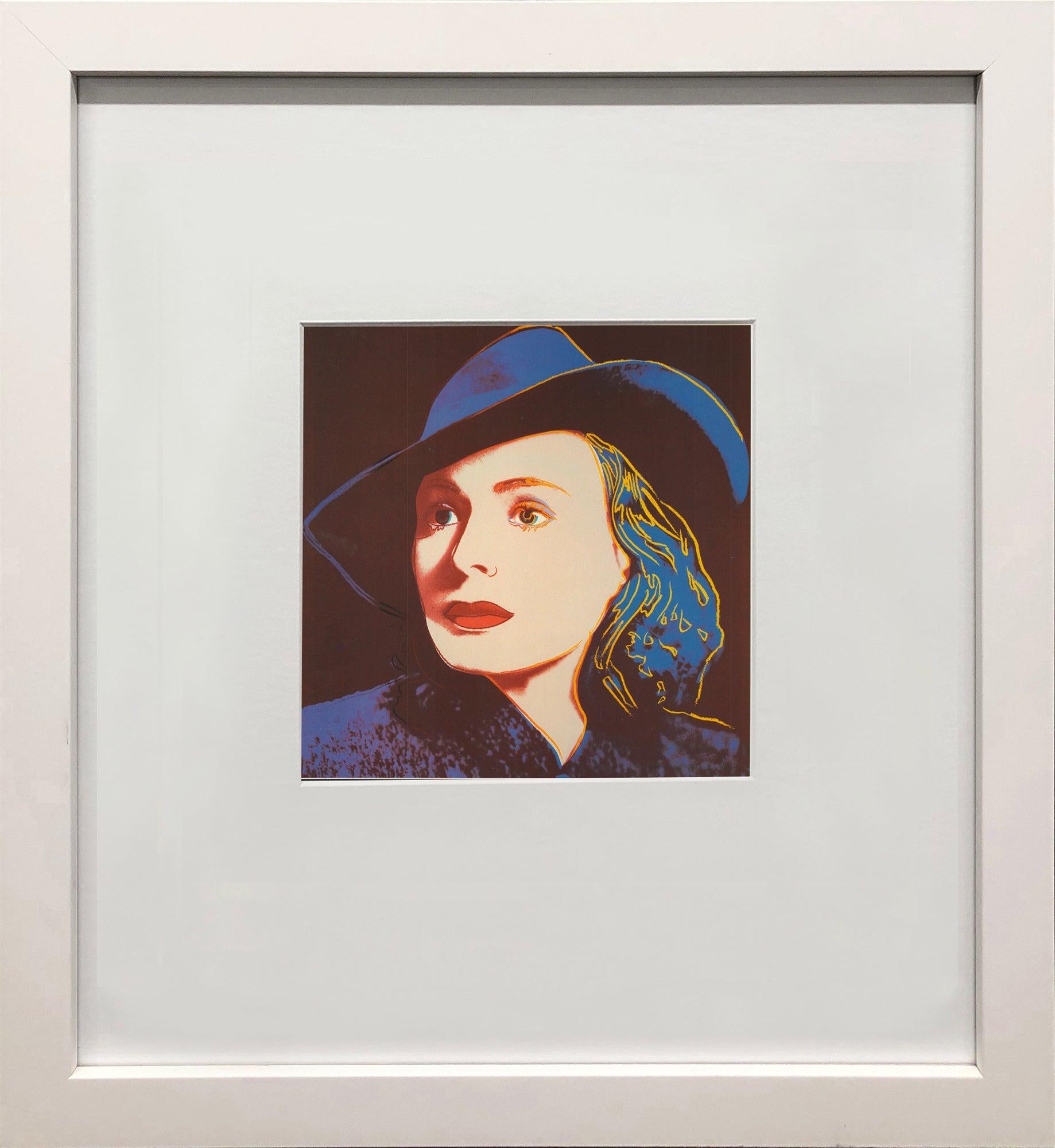 Andy Warhol 'Portrait of Ingrid Bergman with Hat' 1983
