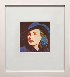 Andy Warhol 'Portrait of Ingrid Bergman with Hat' 1983