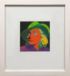 Andy Warhol 'Portrait of Ingrid Bergman with Hat' 1983