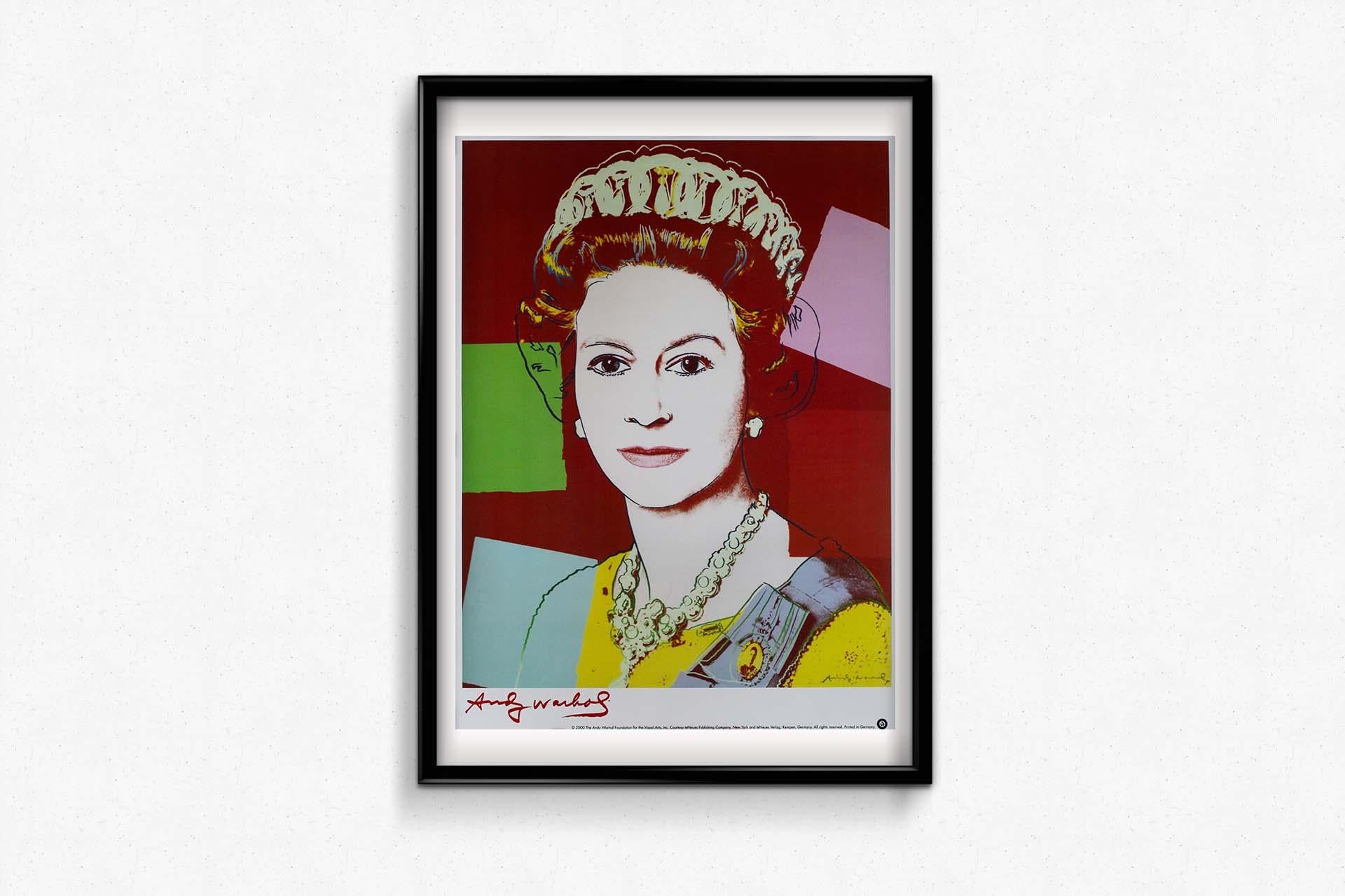 Andy Warhol poster featuring Queen Elizabeth II 1