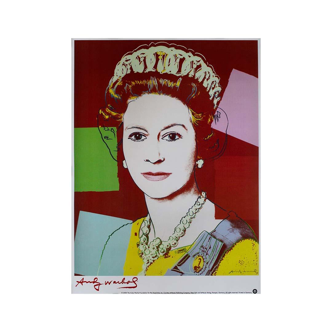 Andy Warhol poster featuring Queen Elizabeth II 3