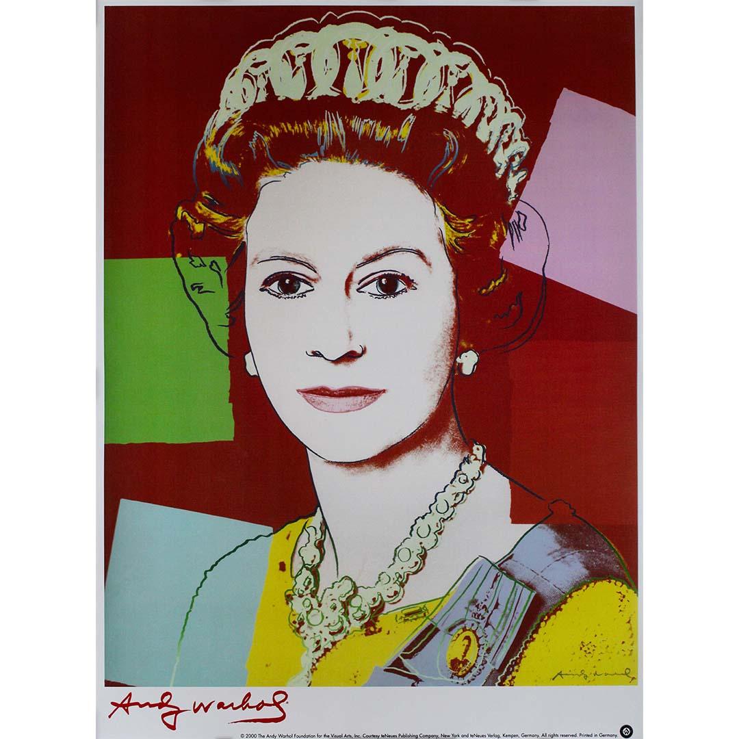 The poster featuring Queen Elizabeth II, created in 2000 as an homage to the iconic monarch by the legendary artist Andy Warhol, stands as a captivating testament to Warhol's enduring influence on contemporary art.
Andy Warhol, renowned for his