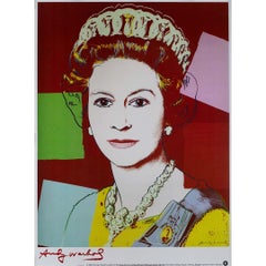 Andy Warhol poster featuring Queen Elizabeth II