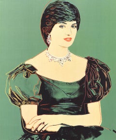 Princess Diana Offset Print, Warhol, Circa 1998, Unframed, 25.5 in