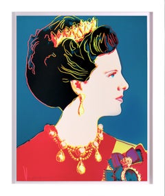 Andy Warhol 'Queen Margrethe II' 11.343 Color Screenprint, 1985