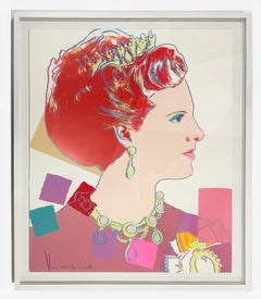 Andy Warhol, Queen Margrethe II of Denmark, Screenprint, 1985, Hand Signed