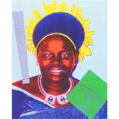 Vintage Andy Warhol, Queen Ntombi Twala 347, 1985