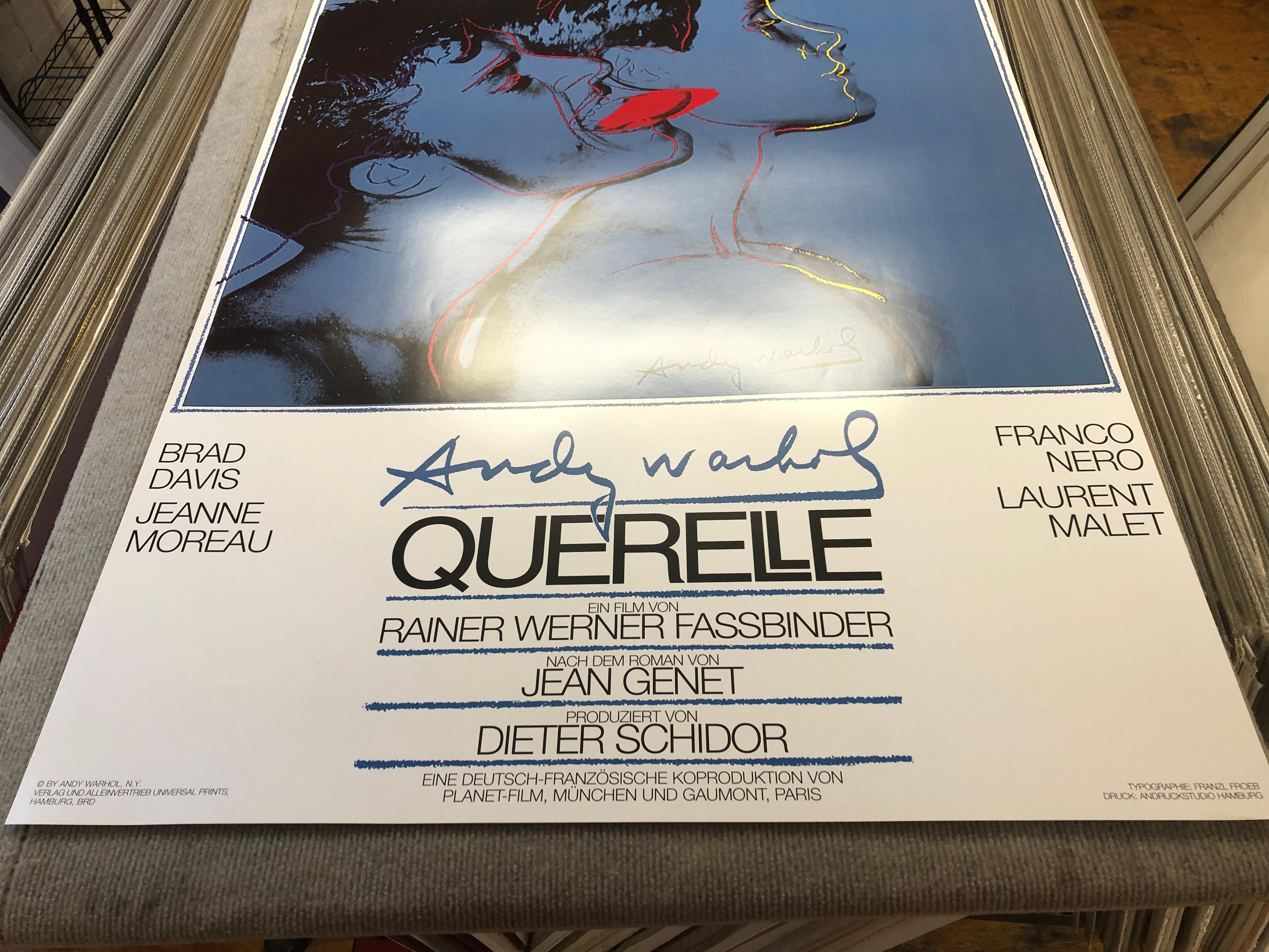 Andy Warhol 'Querelle Blue' 1983 FIRST EDITION Pop Art For Sale 10