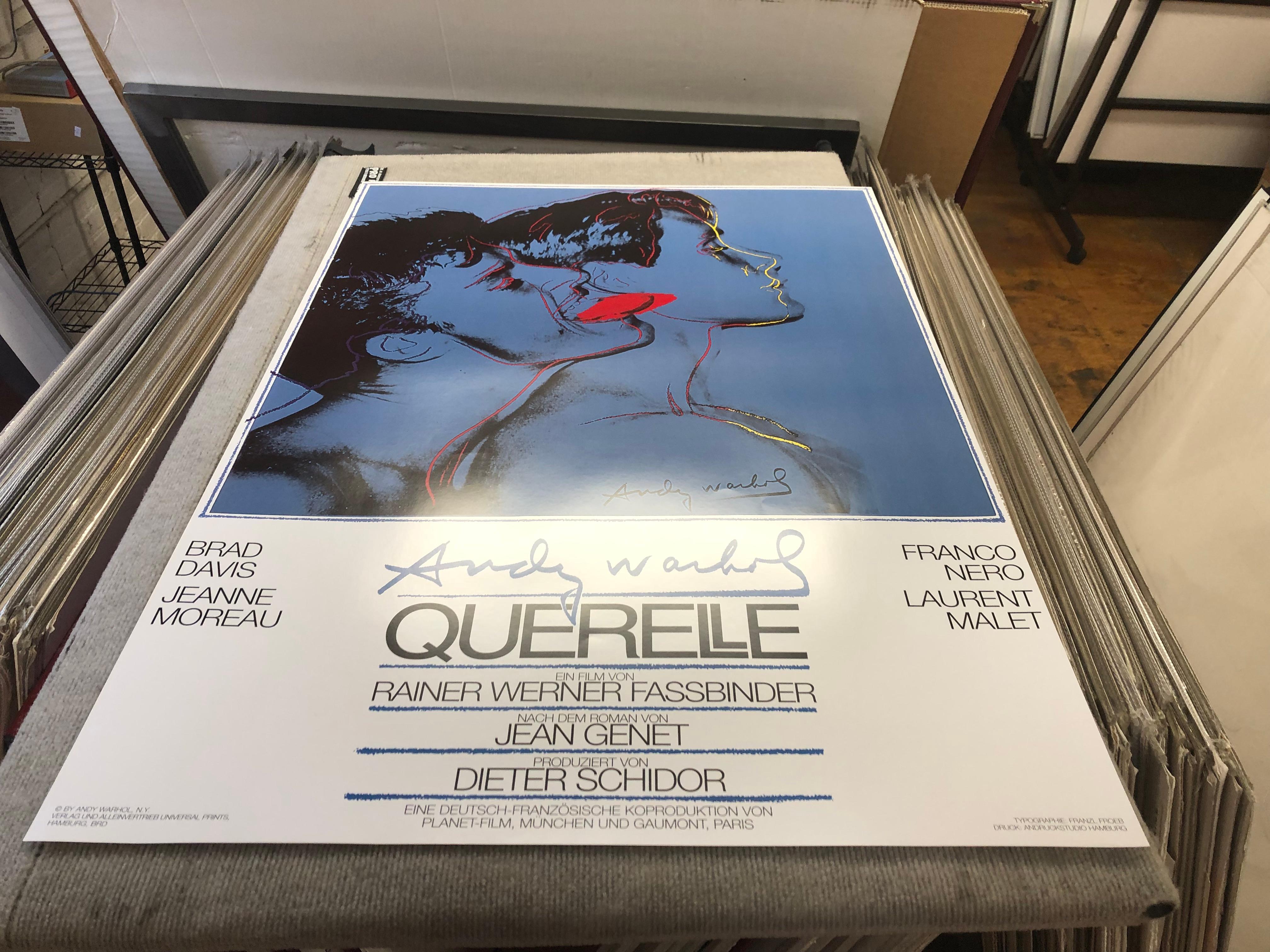 Andy Warhol 'Querelle Blue' 1983 FIRST EDITION Pop Art For Sale 6