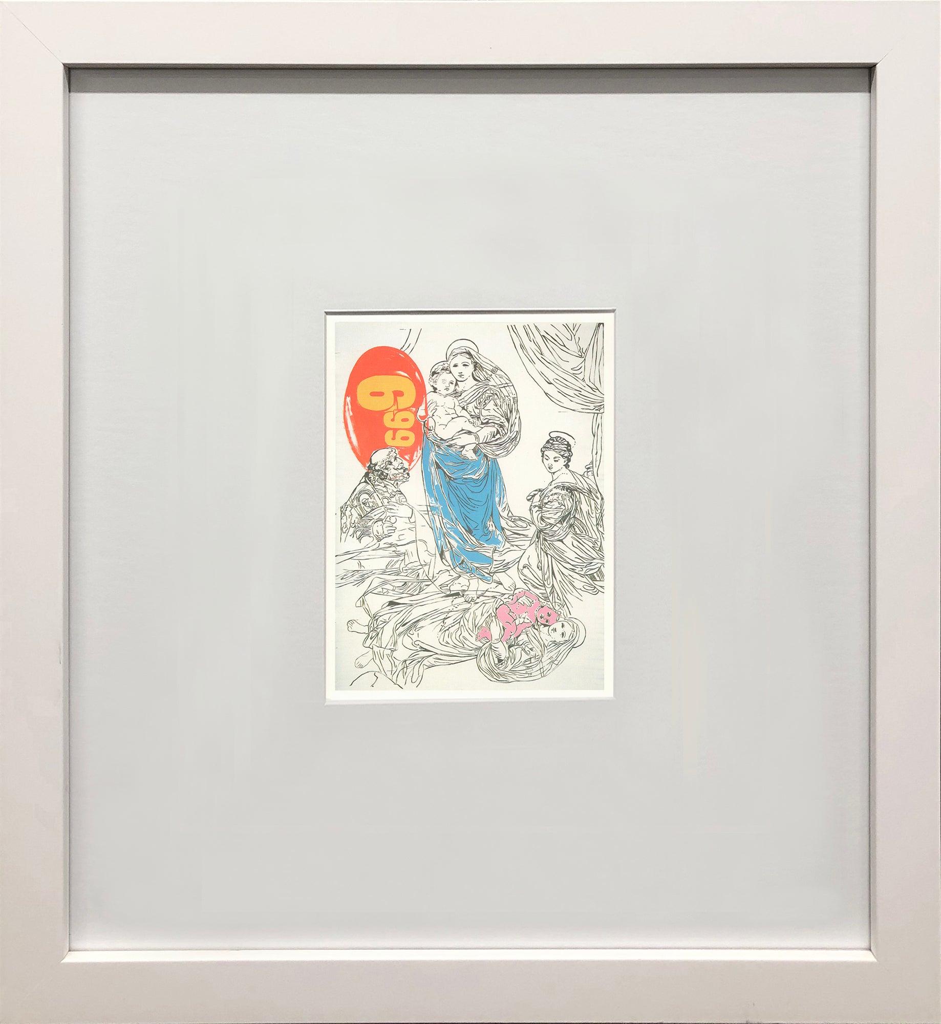 Andy Warhol 'Raphael I' Litografia offset, Pop Art con cornice, 1993