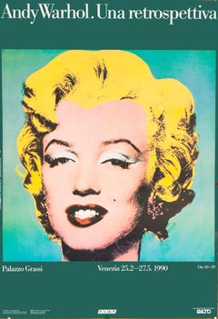 Andy Warhol Retrospective 1990 Vintage Pop Art Poster