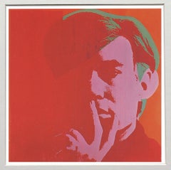 Andy Warhol Self Portrait Offset Print, Framed, 1980, Mint Condition