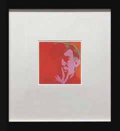 Andy Warhol Self Portrait 1980 Offset Print, Framed, Pop Art Style