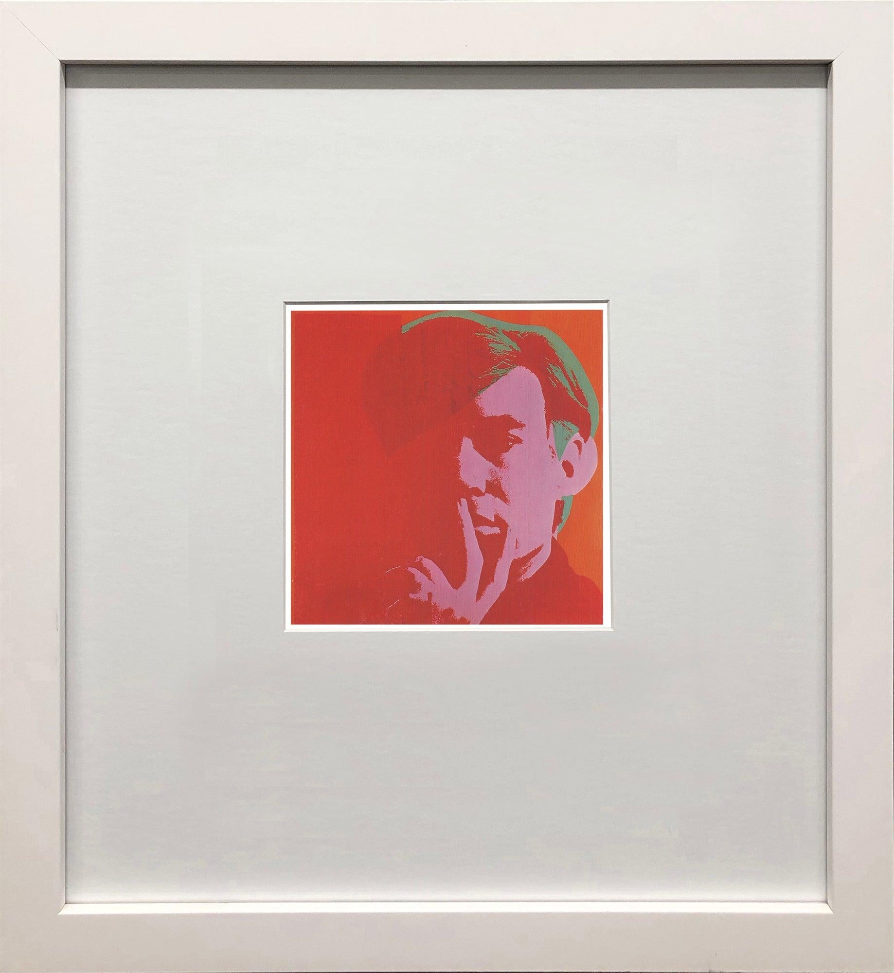 Andy Warhol Self Portrait Offset Print, Framed, 1980, Mint Condition