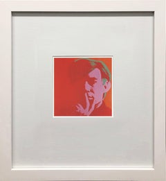 Andy Warhol Self Portrait Offset Print, Framed, 1980, Mint Condition