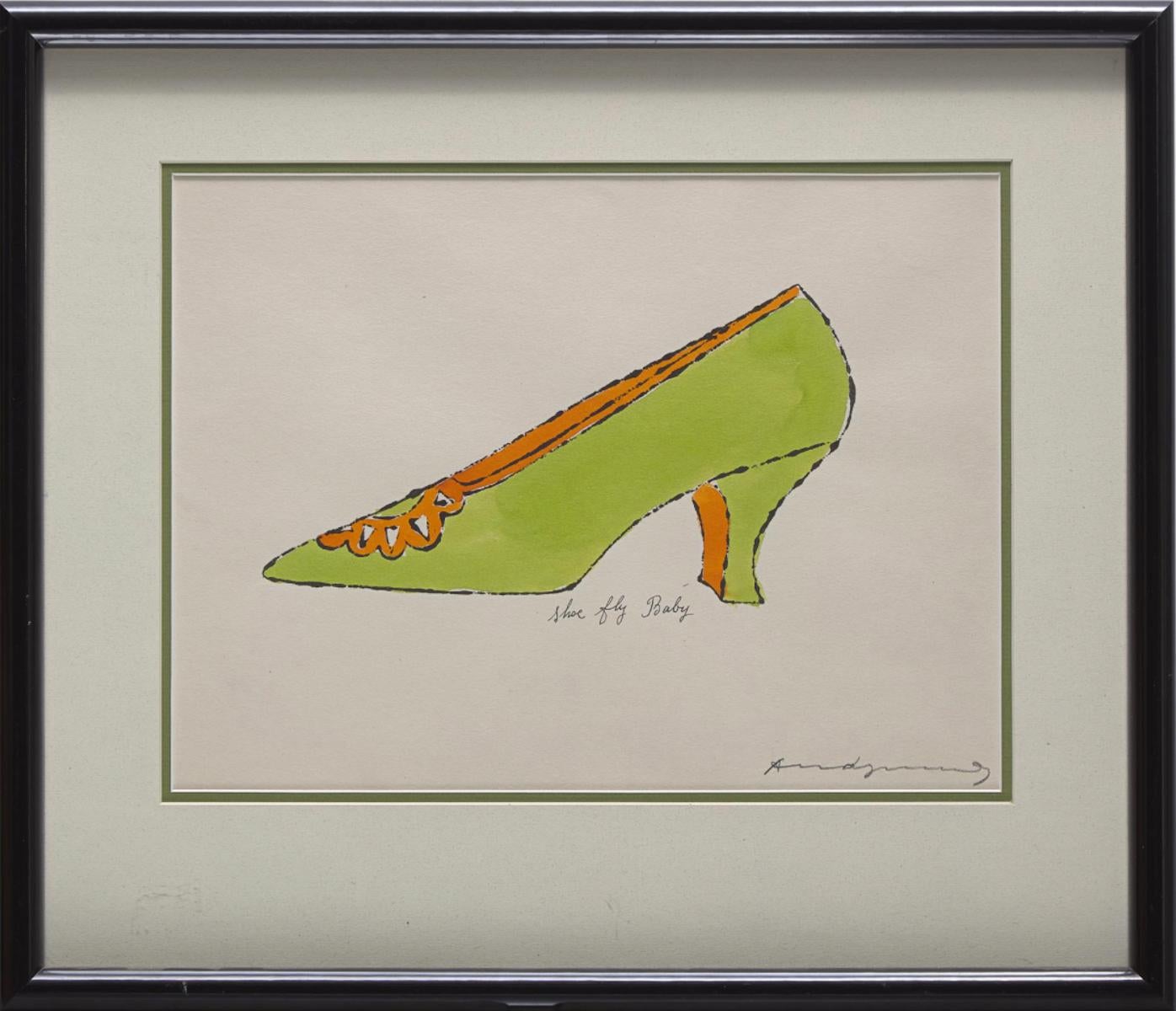 Andy Warhol 'Shoe Fly Baby' 1955 For Sale 3