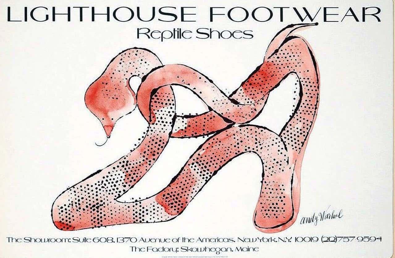 Andy Warhol Shoes poster 1979 (1970s Andy Warhol) For Sale 1