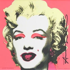 Andy Warhol signed Marilyn (Announcement) 1981 Hand signed offset lithograph 