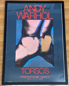 After Andy Warhol Signed "Torsos" Exhibition Poster C.1977