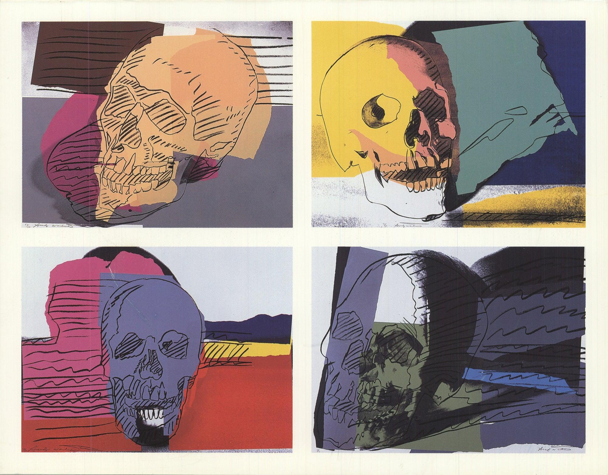Andy Warhol 'Skulls, 1990' 1998- Offset Lithograph For Sale 1