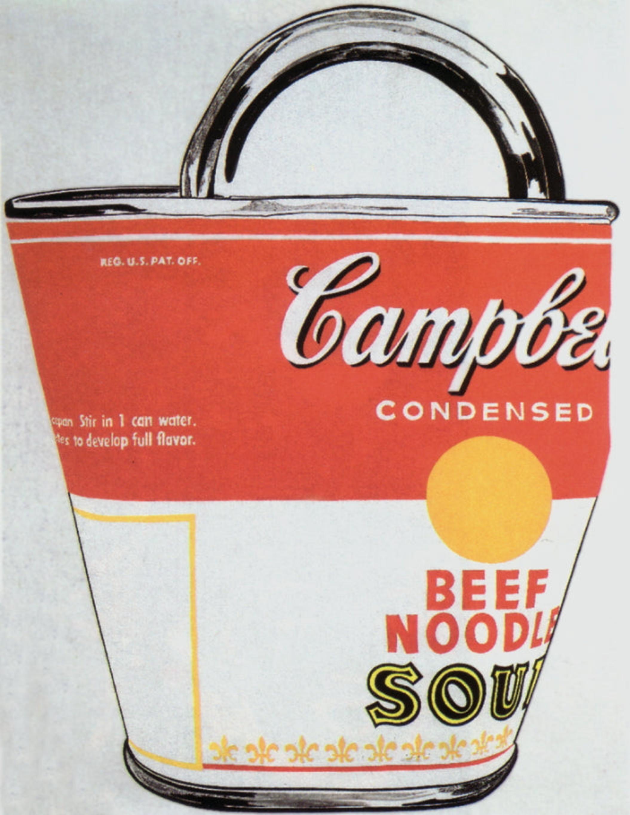 Papierformat: 30,25 x 23,5 Zoll (76,835 x 59,69 cm)
Bildgröße: 30,25 x 23,5 Zoll (76,835 x 59,69 cm)
Gerahmt: Nein
Zustand: A: Neuwertig

Zusätzliche Details: Soup Can bag von Andy Warhol, gedruckt im Jahr 2000, veröffentlicht von Te neues