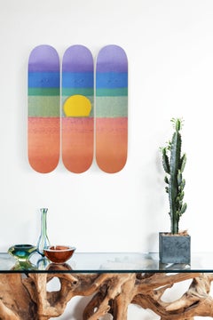 Andy Warhol SUNSET (ORANGE) Limited Skate Deck Modern Design Pop American