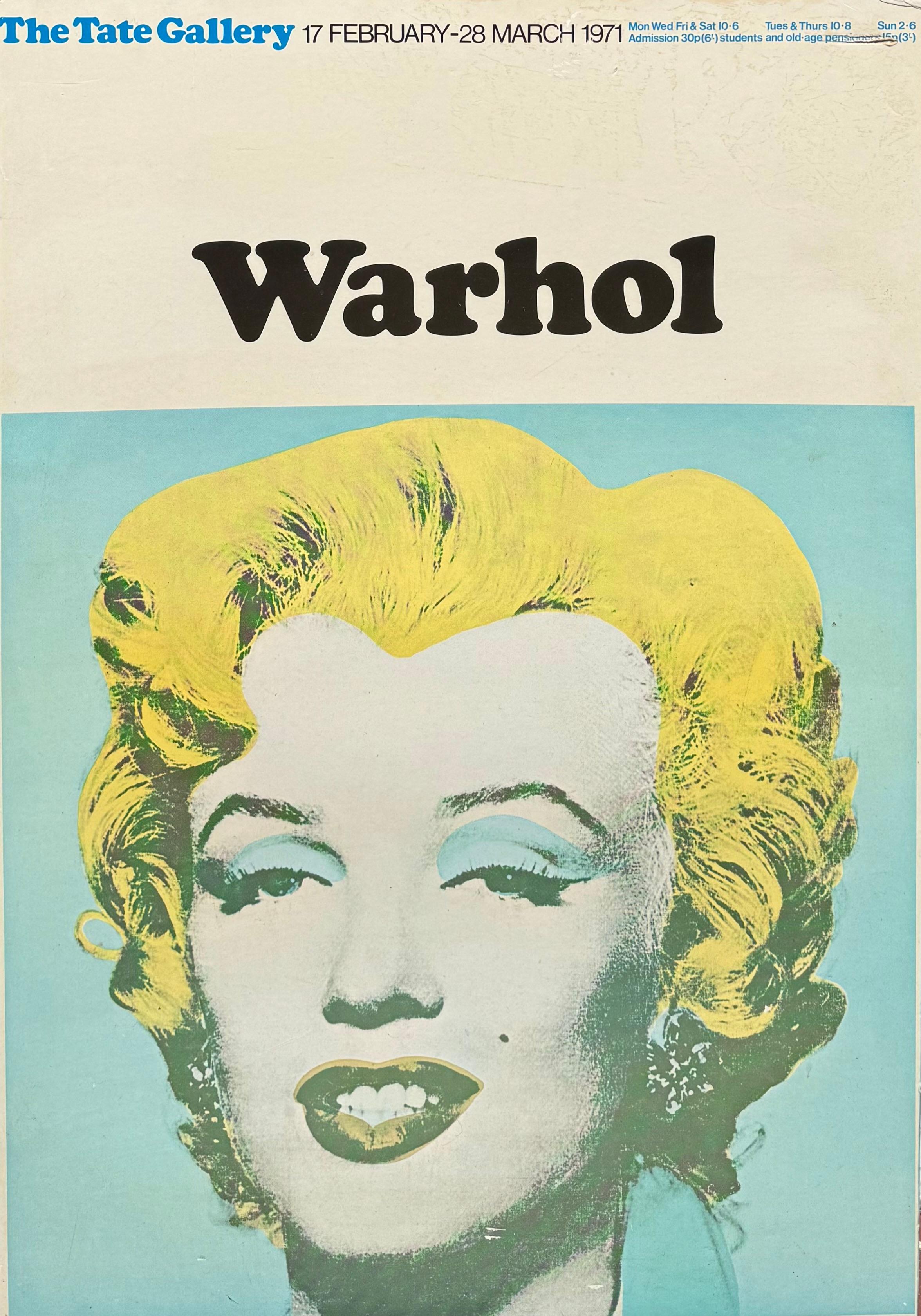 “Andy Warhol Tate Gallery Exhibition Poster 1971” For Sale 4