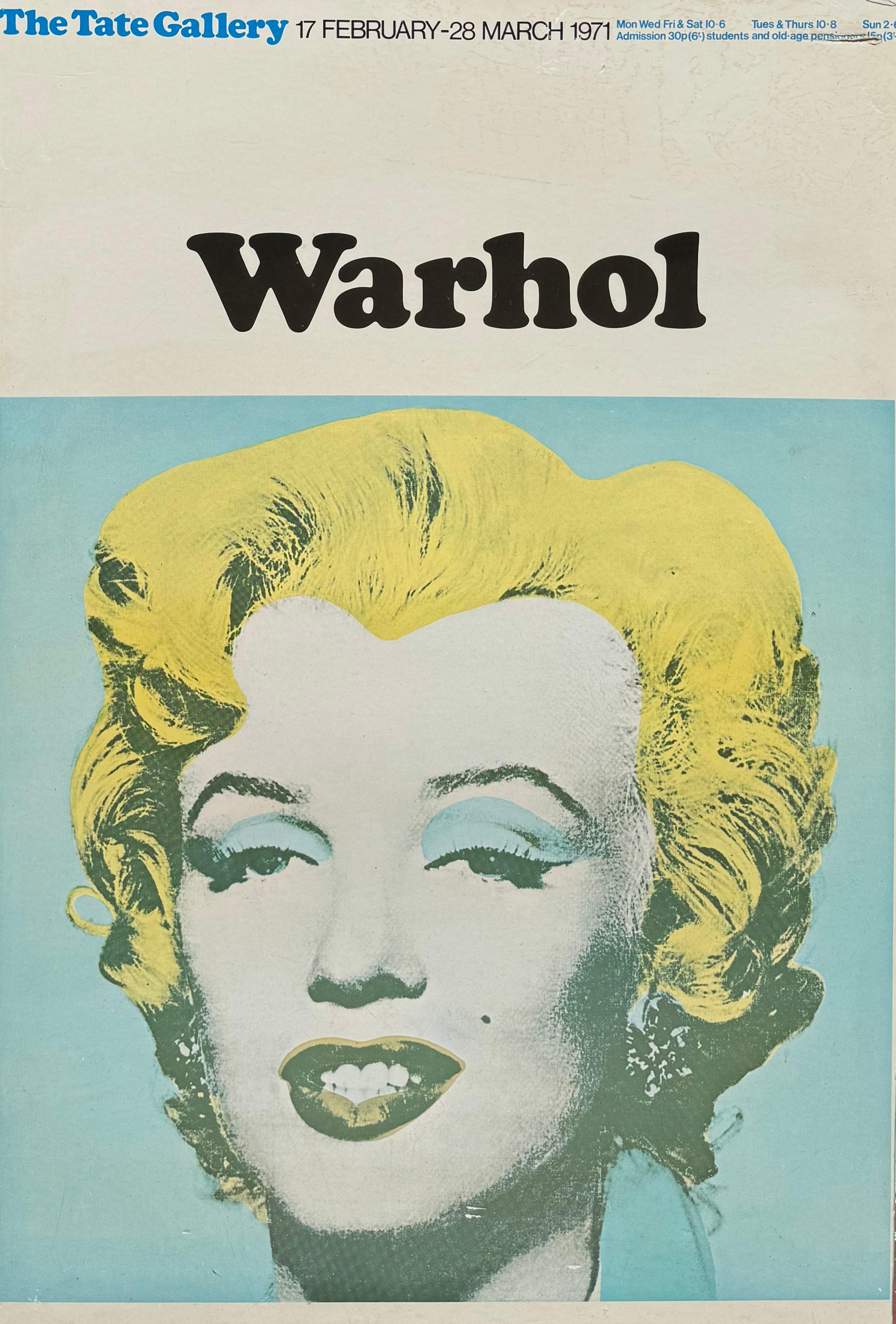 “Andy Warhol Tate Gallery Exhibition Poster 1971” For Sale 6