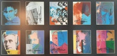 Andy Warhol Ten Portraits of Jews Hand signed invitation card portfolio FRAMED