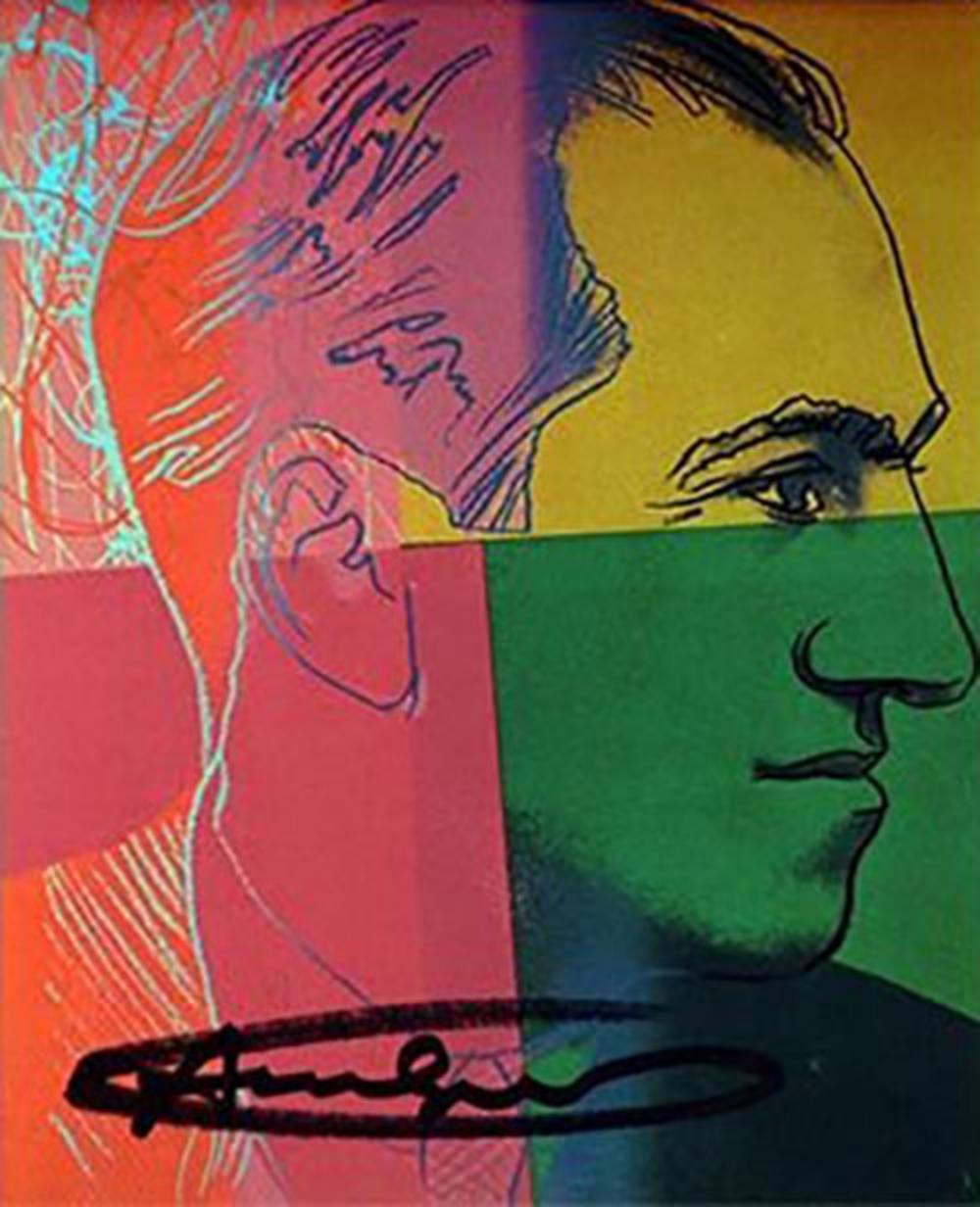 Andy Warhol TEN PORTRAITS OF JEWS OF THE TWENTIETH CENTURY (10 Card Set) EXHIBITION Each piece is hand signed, offset lithograph Paper Size: 7 x 5.1/2 inches each Image: 6