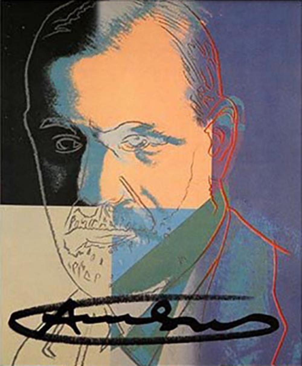 Andy Warhol Ten Portraits of Jews Hand signed invitation card portfolio FRAMED 1