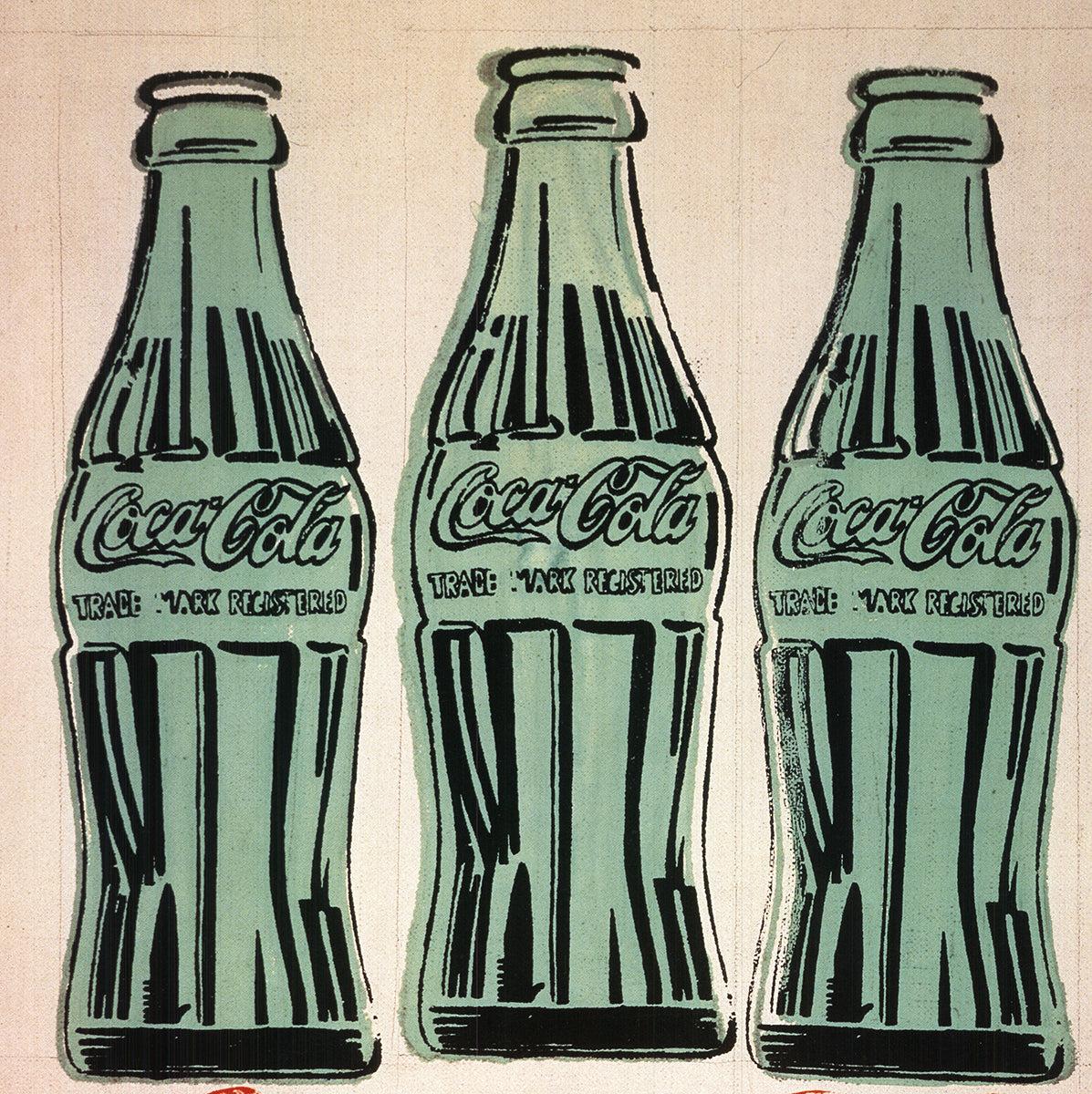 Andy Warhol 'Three Coke Bottles' 1998- Poster For Sale 2