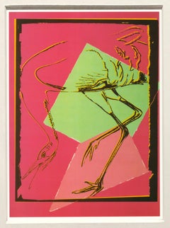 Andy Warhol 'Vanishing Animals: Whooping Crane' 1991 Pop Art Vintage
