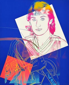 Andy Warhol, Wayne Gretzky #99 Screenprint on Lenox Board, Pop Art, 1984