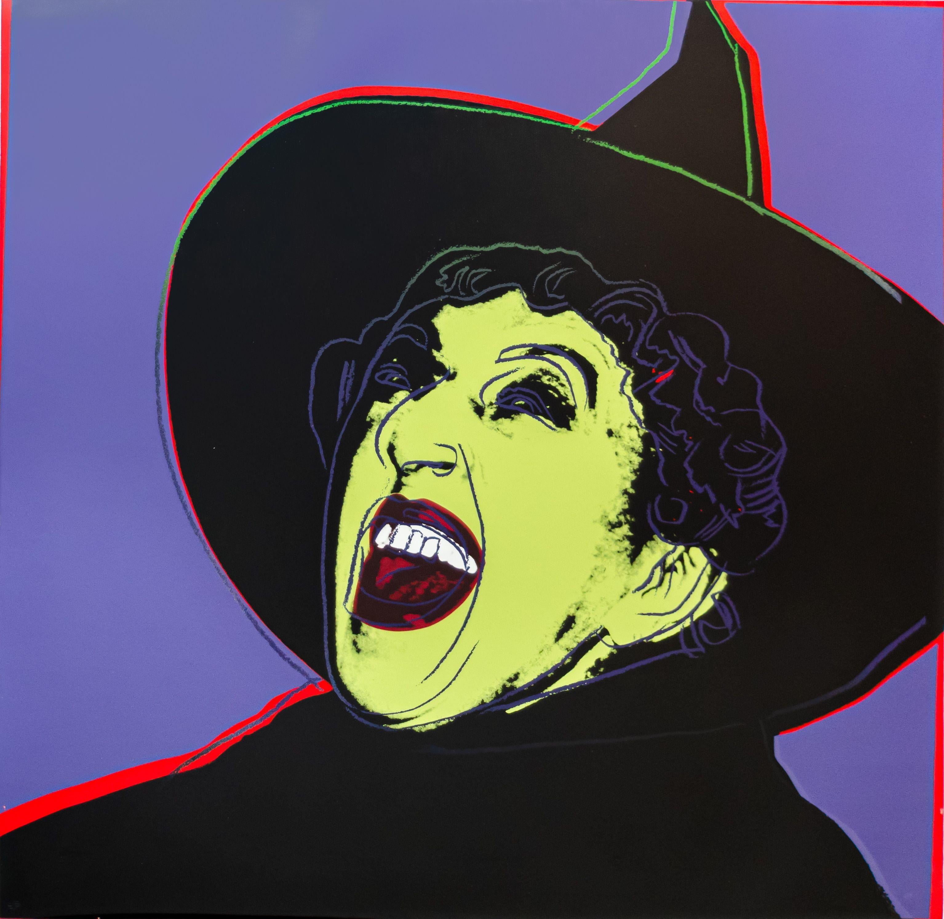 ANDY WARHOL (1928-1987)

Dieser Warhol-Druck "Witch" aus der Serie "Any Warhol's Myths" ist ein farbiger Siebdruck von 1981 auf Lenox Museum Board. Es handelt sich um einen nummerierten und mit Bleistift signierten Farbdruck Ed. 26/200 aus der