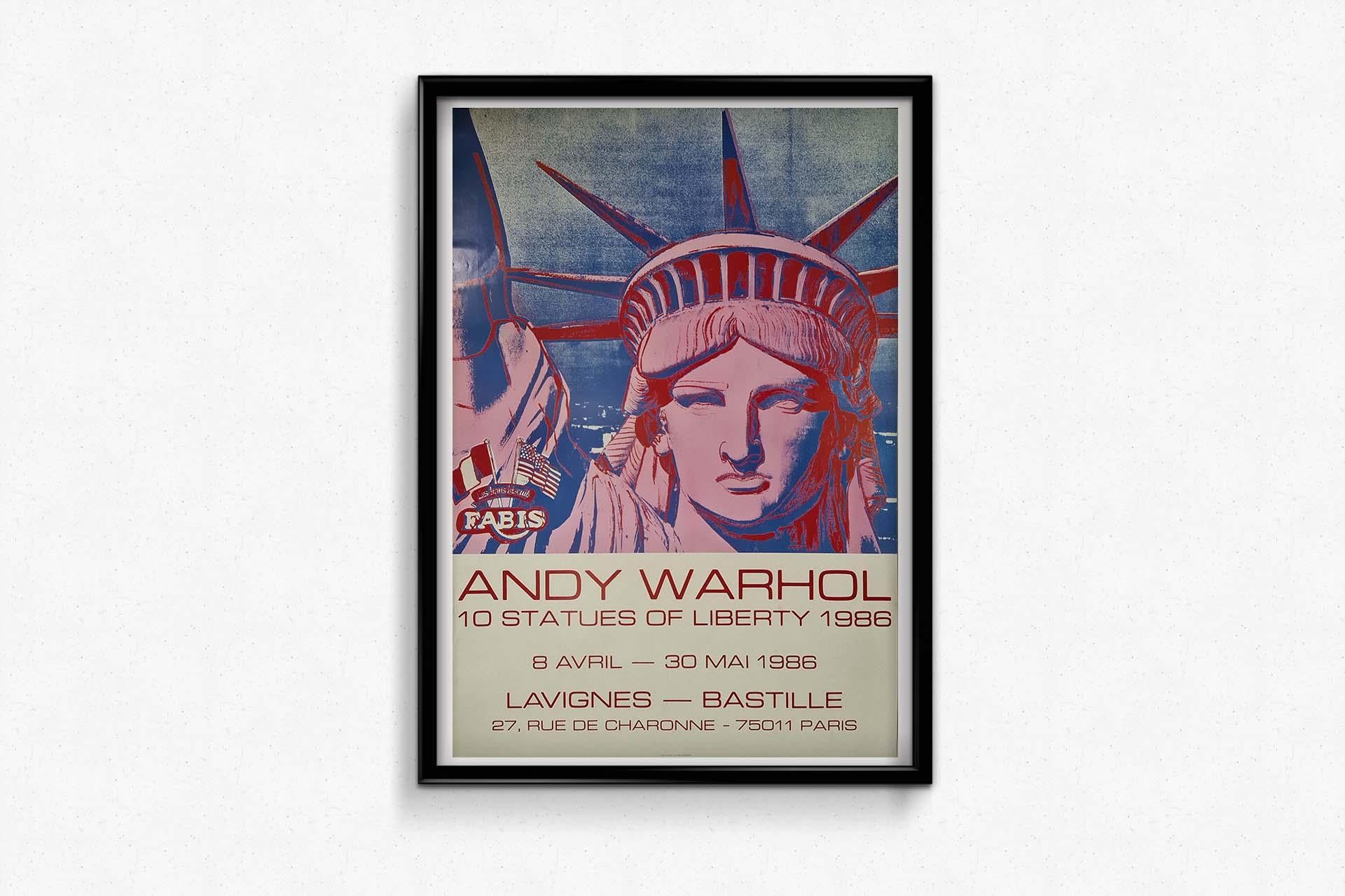 Andy Warhol's 1986 original exhibition poster 